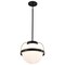 Nuvo Lakeshore 1-Light Large Pendant Matte Black & Natural Brass White Opal Glass 60/7775 - alternate 5
